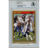 Ray Lewis Autographed 2005 Topps Gold Parallel #52 Trading Card Beckett 52929