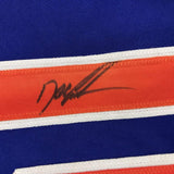 Autographed/Signed DWIGHT DOC GOODEN New York Blue Jersey JSA COA Auto