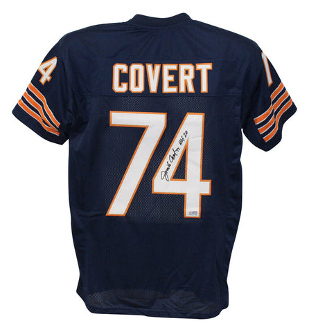 Jimbo Covert Autographed/Signed Pro Style Blue XL Jersey HOF Tristar 39506