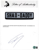 Lakers Shaquille O'Neal Shaq-Daddy License Plate BAS Witnessed