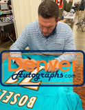 Tony Boselli Autographed/Signed Pro Style Teal XL Jersey BAS 40266