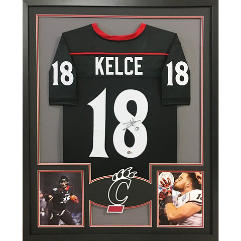 Travis Kelce Autographed Signed Framed Cincinnati Jersey BECKETT