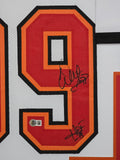 FRAMED TAMPA BAY BUCCANEERS WARREN SAPP AUTOGRAPHED SIGNED JERSEY BECKETT HOLO