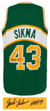 Jack Sikma Signed Green T/B Custom Basketball Jersey w/HOF'19 - (SCHWARTZ COA)