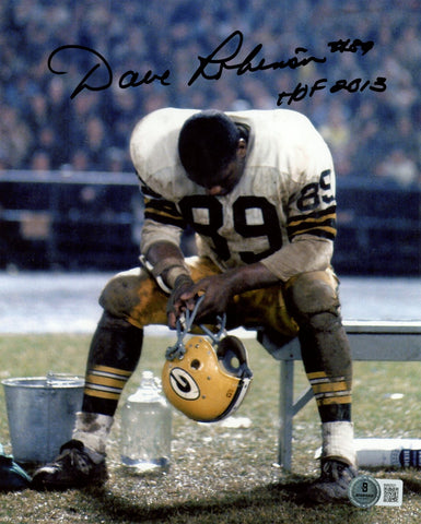 Dave Robinson Autographed/Signed Green Bay Packers 8x10 Photo Beckett 59481