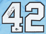 Sean May Signed North Carolina Tar Heels Jersey (Beckett) 2005 NCAA Champion