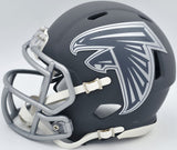 MICHAEL VICK AUTOGRAPHED FALCONS SLATE GRAY MINI HELMET BECKETT WITNESS 243637