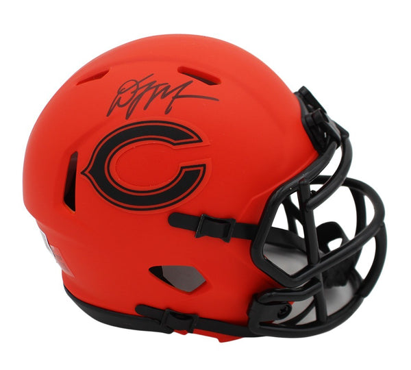 DJ Moore Signed Chicago Bears Speed Rave NFL Mini Helmet