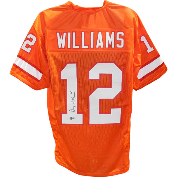 Doug Williams Autographed Pro Style Orange XL Jersey Beckett Witness 49745