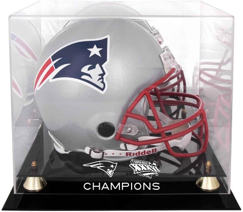 Patriots Football Helmet Logo Display Case