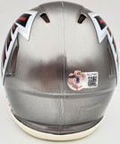 MATT RYAN AUTOGRAPHED FALCONS FLASH SILVER SPEED MINI HELMET BECKETT QR 197080