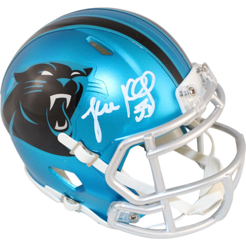 Luke Kuechly Autographed Carolina Panthers Blaze Mini Helmet Beckett 51656