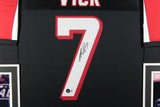 MICHAEL VICK (Falcons black SKYLINE) Signed Autographed Framed Jersey Beckett