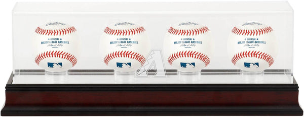 Arizona Diamondbacks Mahogany 4-Baseball Display Case