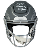 Jalen Hurts Autographed "Fly Eagles Fly" Slate SpeedFlex Helmet Fanatics LE 25