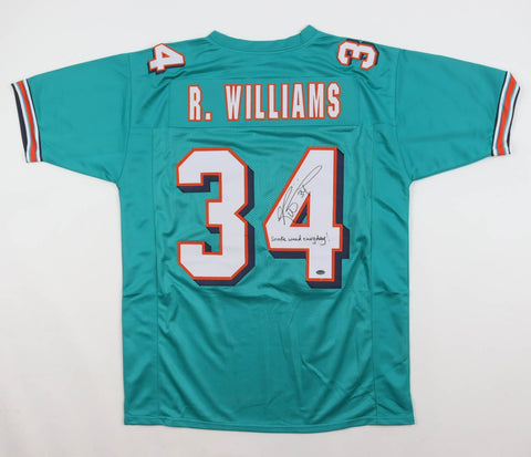 Ricky Williams Signed Miami Dolphin Jersey Inscr Smoke Weed Everyday! (Schwartz)