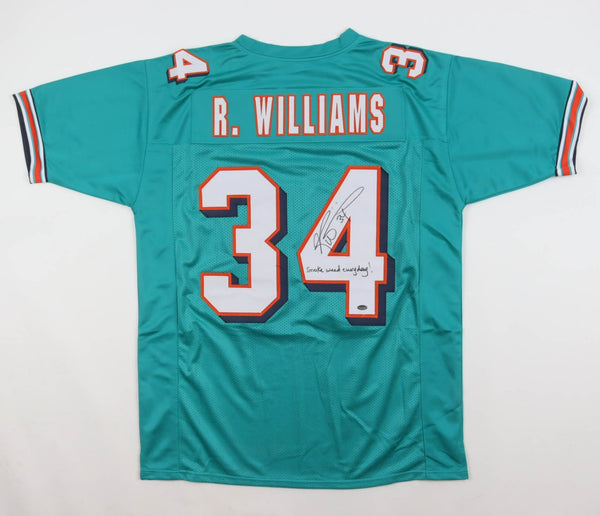 Ricky Williams Signed Miami Dolphin Jersey Inscr Smoke Weed Everyday! (Schwartz)