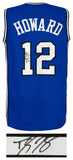 Dwight Howard (MAGIC) Signed Blue Custom Basketball Jersey - (SCHWARTZ COA)