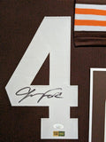 FRAMED CLEVELAND BROWNS JEROME FORD AUTOGRAPHED SIGNED JERSEY JSA COA