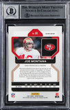 49ers Joe Montana Signed 2021 Panini Prizm RW&B #60 Card Auto 10! BAS Slabbed