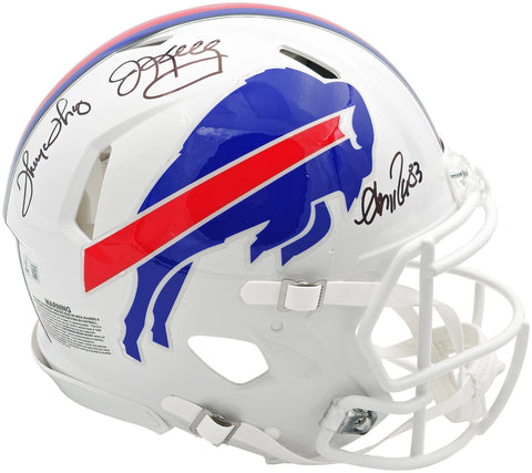 KELLY THOMAS REED AUTOGRAPHED BILLS GREATS FULL SIZE AUTH HELMET BECKETT 236170
