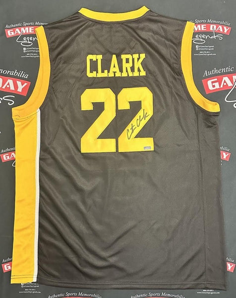 Caitlin Clark Autographed Black / Yellow Hawkeyes 2024 Final Four Jersey Panini