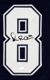 Michael Irvin Autographed Blue Pro Style Jersey White # - Beckett W *Black