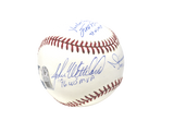 Derek Jeter/Rivera/Wetteland/Brosius Yankees WS MVP Signed Baseball MLB/Steiner