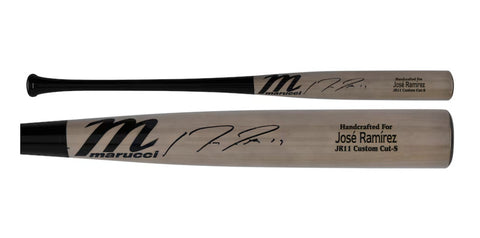 Jose Ramirez Autographed Cleveland Guardians Marucci Game Model Bat Fanatics