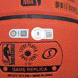 Jordan Poole Autographed Spalding Basketball Warriors (Smudge) Beckett