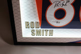 Rod Smith Autographed Denver Broncos Navy Jersey Lighted Framed Beckett COA