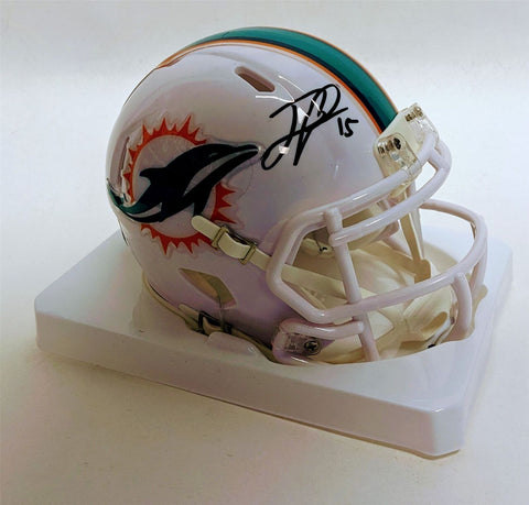 Jaelan Phillips Autographed Miami Dolphins Speed Mini Helmet - BAS