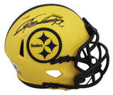 Steelers Rod Woodson Signed Rave Speed Mini Helmet W/ Case BAS Witnessed