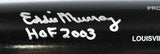 Eddie Murray Signed Black Louisville Slugger Pro Baseball Bat- Beckett W Holo