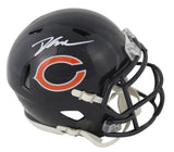 Bears D'Andre Swift Authentic Signed Speed Mini Helmet W/ Case JSA Witness
