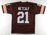 Eric Metcalf Signed Cleveland Browns Jersey (JSA) 3xPro Bowl Kick Returner / RB