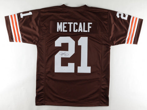 Eric Metcalf Signed Cleveland Browns Jersey (JSA) 3xPro Bowl Kick Returner / RB