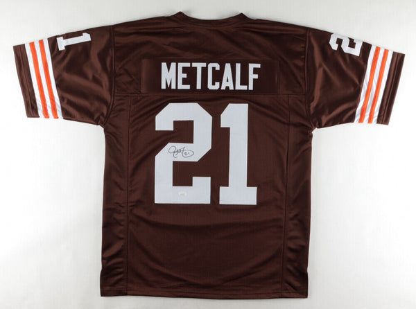 Eric Metcalf Signed Cleveland Browns Jersey (JSA) 3xPro Bowl Kick Returner / RB
