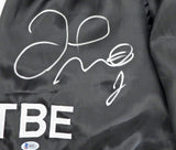 FLOYD MAYWEATHER JR. AUTOGRAPHED SIGNED BLACK BOXING TRUNKS BECKETT BAS 159668