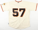 Dereck Rodriguez Signed Giants Majestic MLB Jersey Inscribed "D-Rod" (PSA Holo)