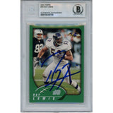 Ray Lewis Autographed/Signed 2002 Topps #79 Trading Card Slab Beckett 53488