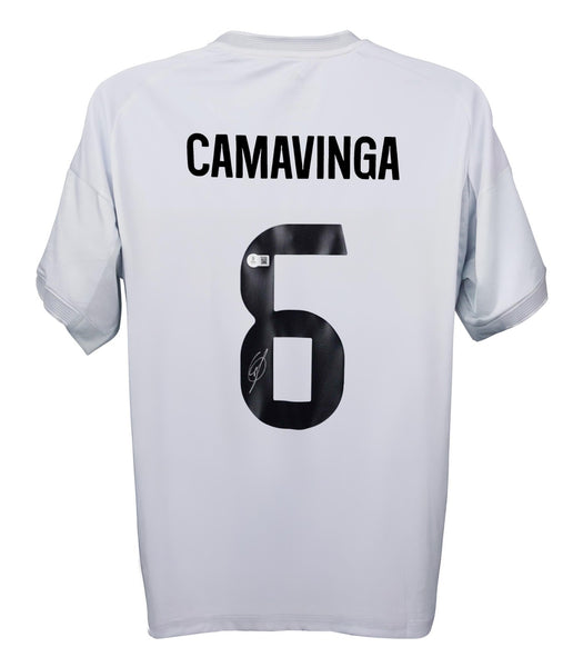Eduardo Camavinga Signed Real Madrid Jersey (Beckett) French National Team