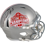 Quinshon Judkins Autographed Ohio State National Champ F/S Helmet Beckett 50050