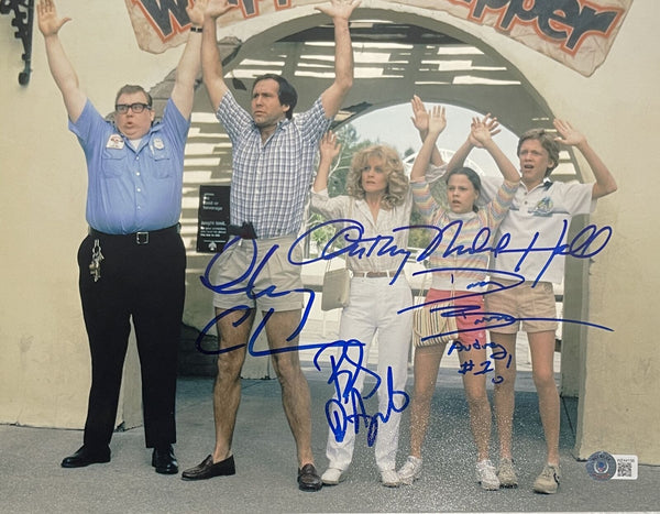 National Lampoon's Vacation Cast Autographed 11x14 Photo 4 Sigs. Beckett 40859