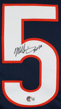 Mike Singletary "HOF 98" Authentic Signed Navy Blue Pro Style Jersey BAS Witness