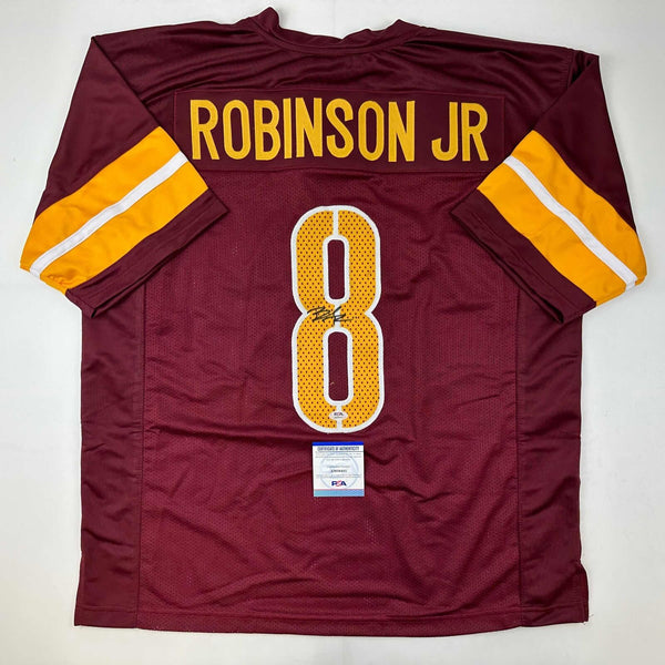 Autographed/Signed Brian Robinson Jr. Washington Burgundy Jersey PSA/DNA COA
