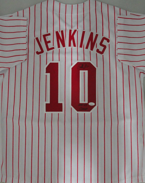 Phillies GEOFF JENKINS Signed Custom Replica Jersey AUTO w/ '08 WS Champs - JSA