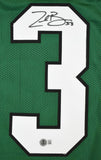 Zack Baun Autographed Green Pro Style Jersey - Beckett W Hologram *Black