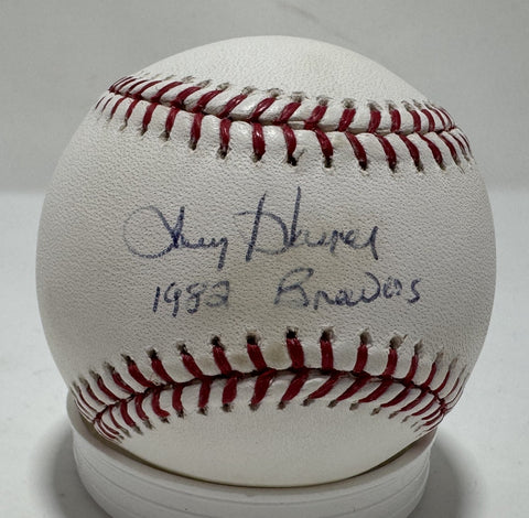 LARRY HANEY Signed Official MLB Baseball w/ Script AUTO - Milwaukee Brewers MLB