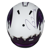 Ray Lewis Autographed 'Drip' Baltimore Ravens Lunar Authentic Helmet Beckett